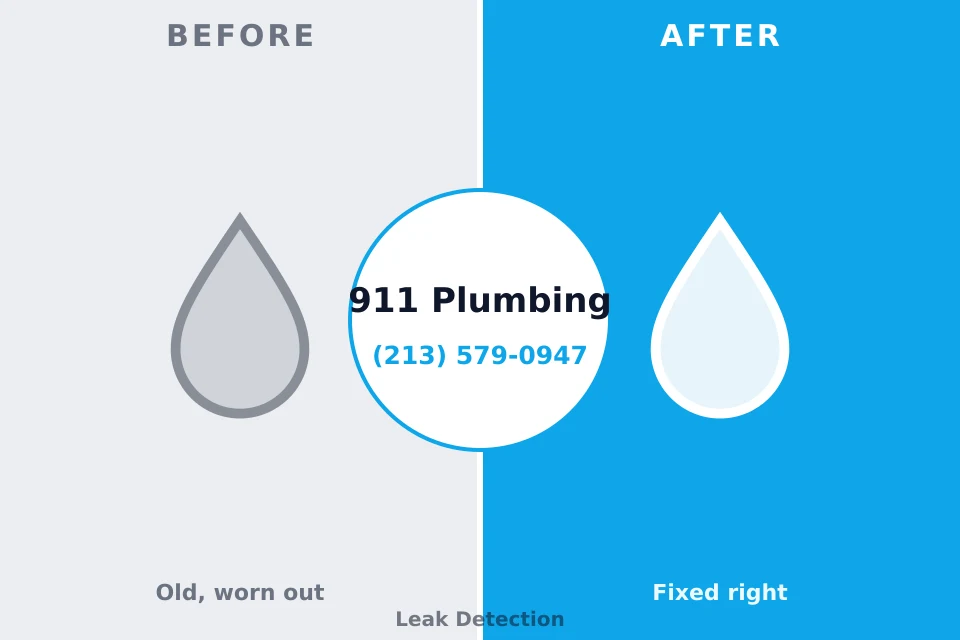 Before and after: plumbing repair George West, TX